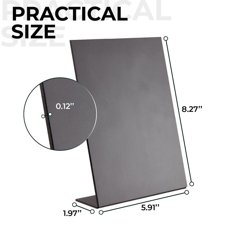 IRICUS Mini Tabletop Chalkboard Sign A5 - Menu Chalkboard Stand for Wedding Table 8â€x - Tabletop Chalkboard Signs for Tables with Stand - Event Place Cards - Table Chalkboard Signs with Stand Up Chalkboard - Image 2